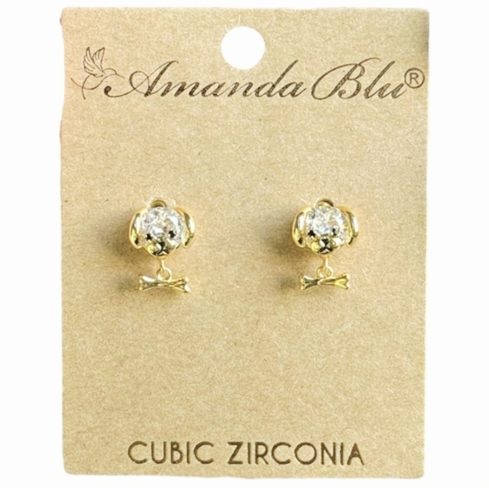 Amanda Blu Dog & Bone Earrings